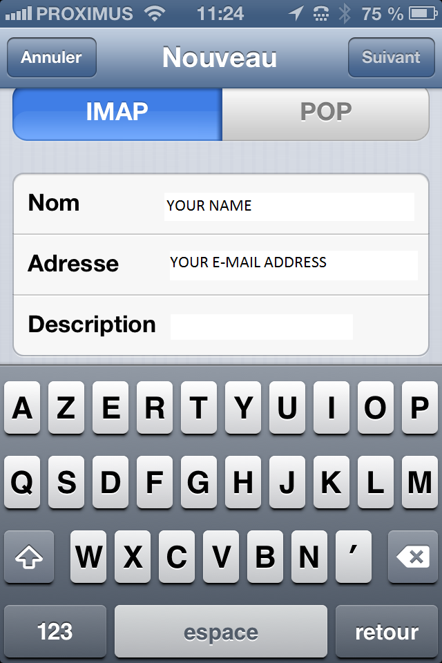IOS device configuration for qmailrocks - screenshot 6